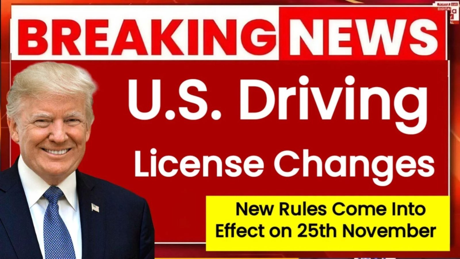 U.S. Driving License Changes 2025 – New Rules Come Into Effect on 25th November
